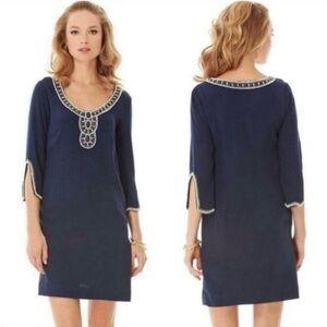 Lilly Pulitzer Sarah Embellished Tunic Vacation Resortwear Spring Summer Dress